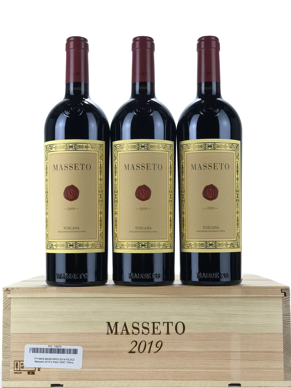 2019 Masseto Toscana, Tuscany, Case of 3 Btls, [Banded]