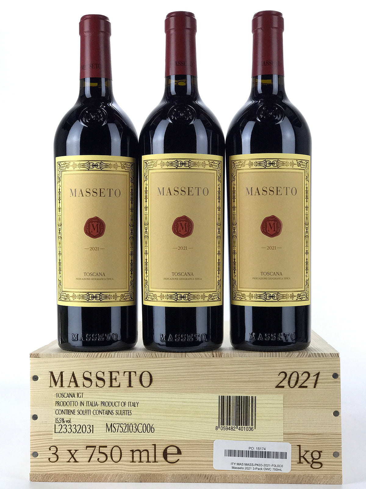 2021 Masseto Toscana, Tuscany, Case of 3 Btls