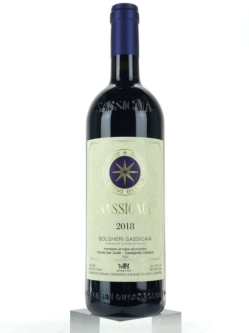 Sassicaia 2018 サッシカイア 750ml 2018 Sassicaia, Tenuta San Guido, Bolgheri, Tuscany, Bottle (750ml)