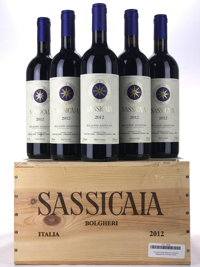 2012 Sassicaia, Tenuta San Guido, Bolgheri, Tuscany, Case of 6 Btls