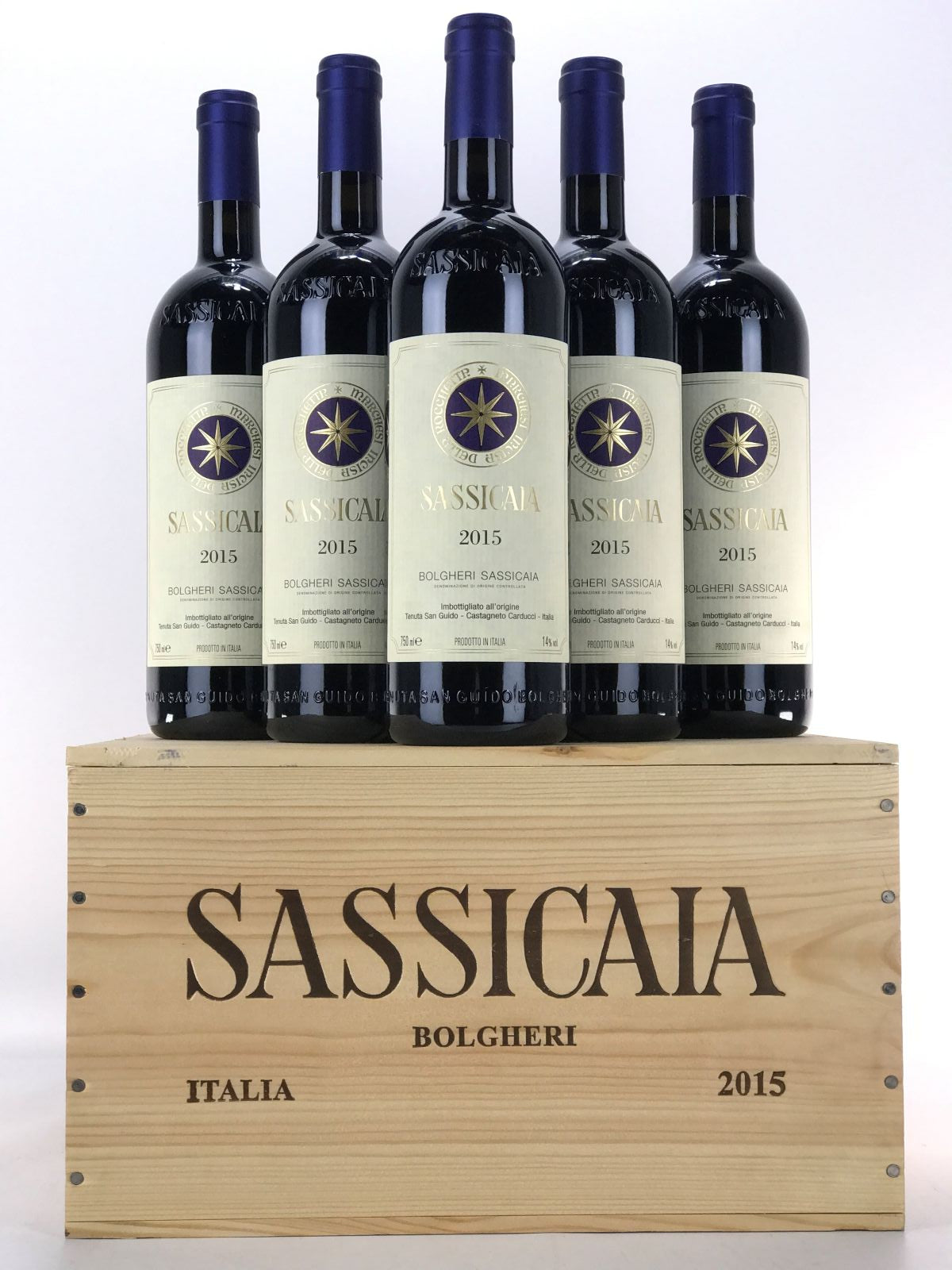 2015 Sassicaia, Tenuta San Guido, Bolgheri, Tuscany, Case of 6 Btls