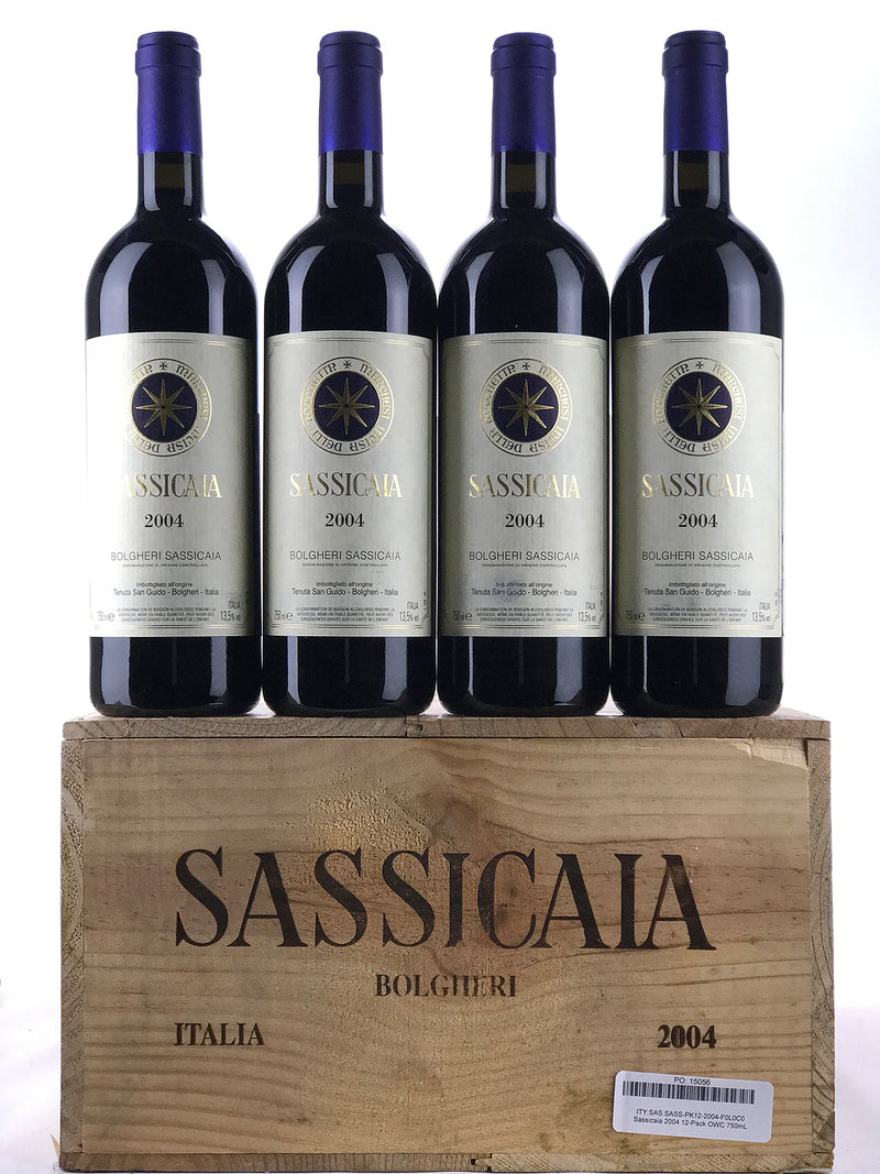 2004 Sassicaia, Tenuta San Guido, Bolgheri, Case of 12 Btls