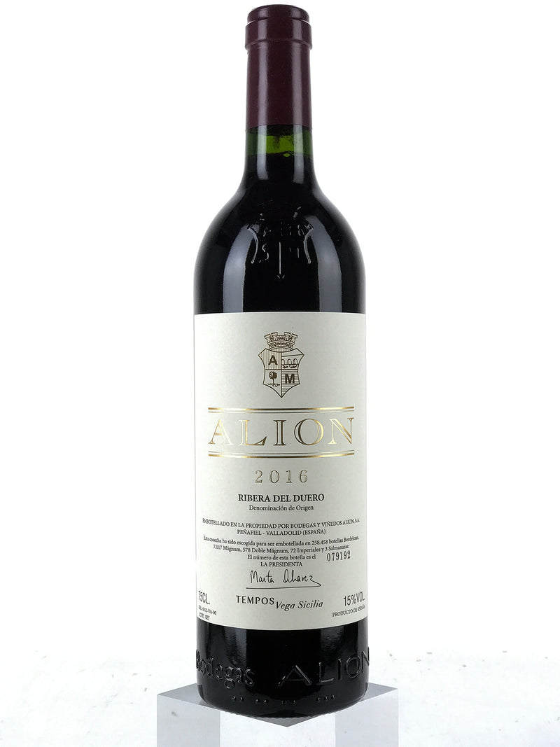 2016 Vega Sicilia, Alion, Ribera del Duero, Bottle (750ml)