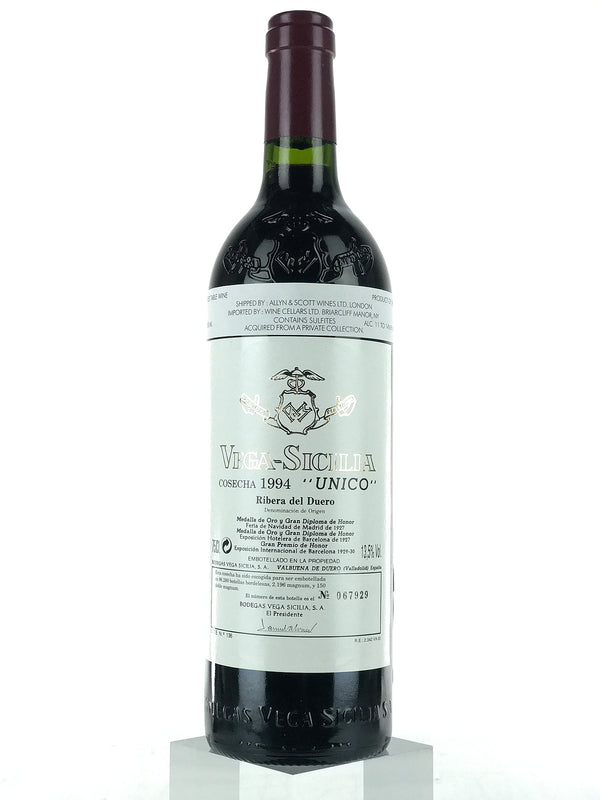 1994 Vega Sicilia, Unico, Ribera del Duero, Bottle (750ml)