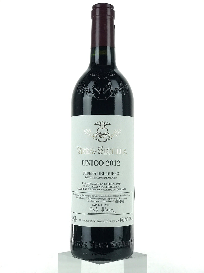 2012 Vega Sicilia, Unico, Ribera del Duero, Bottle (750ml)