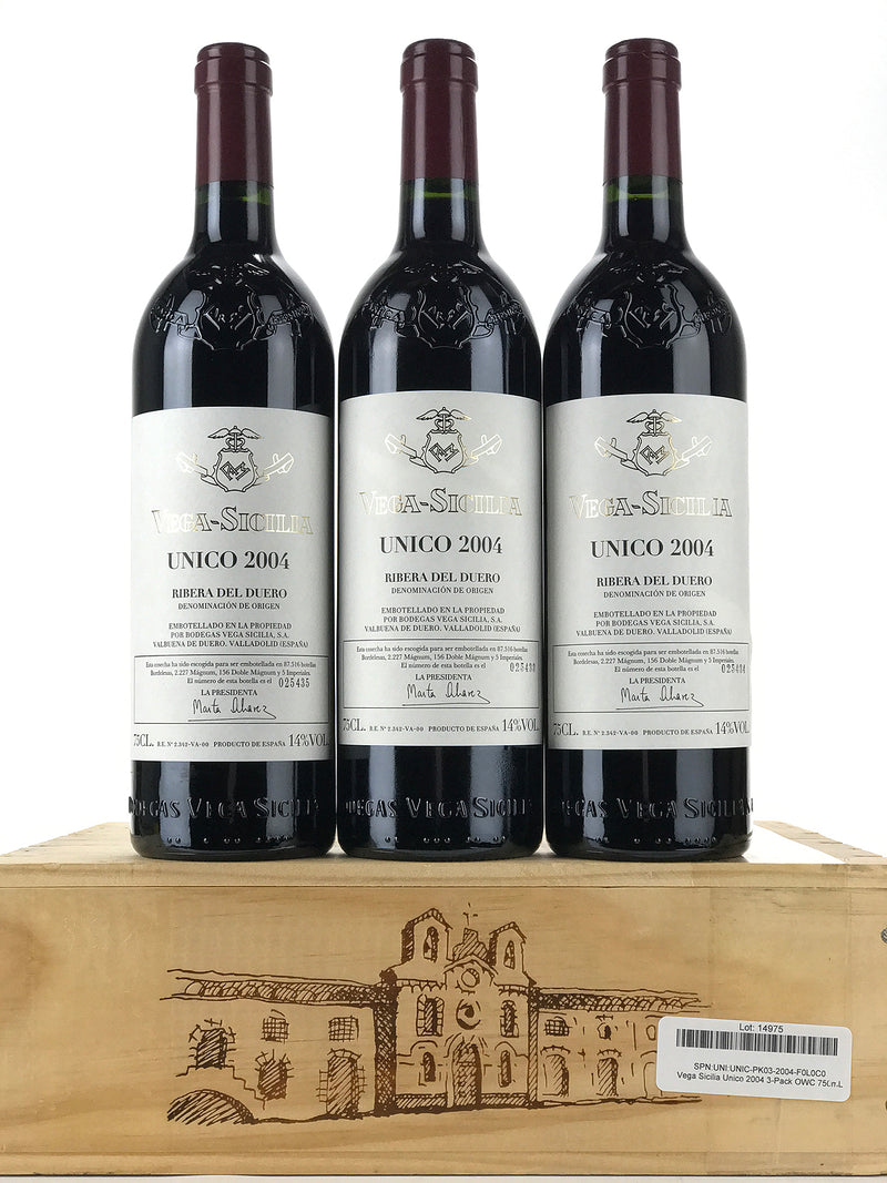 2004 Vega Sicilia, Unico Reserva Especial, Ribera del Duero, Case of 3 Btls