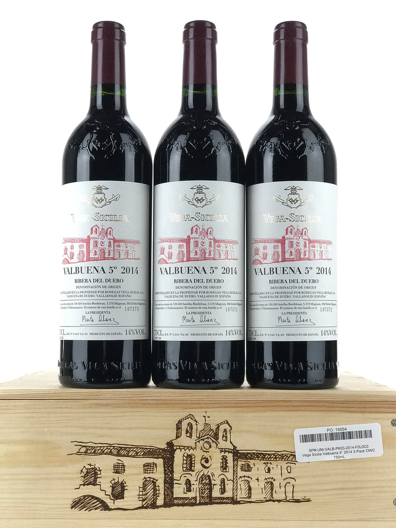 2014 Vega Sicilia, Tinto Valbuena 5, Ribera del Duero, Case of 3 Btls