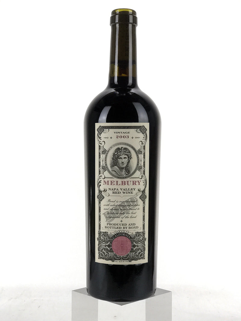 2003 Bond, Melbury, Napa Valley, Bottle (750ml) [Missing Wax Capsule Button]