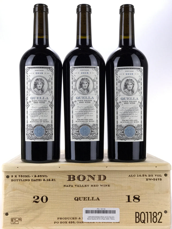 2018 Bond, Quella, Napa Valley, Case of 3 Btls