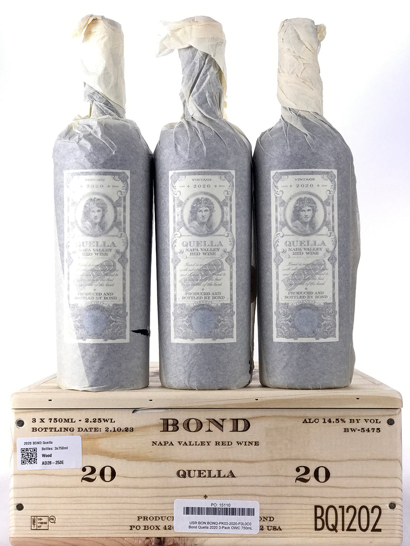 2020 Bond, Quella, Napa Valley, Case of 3 Btls