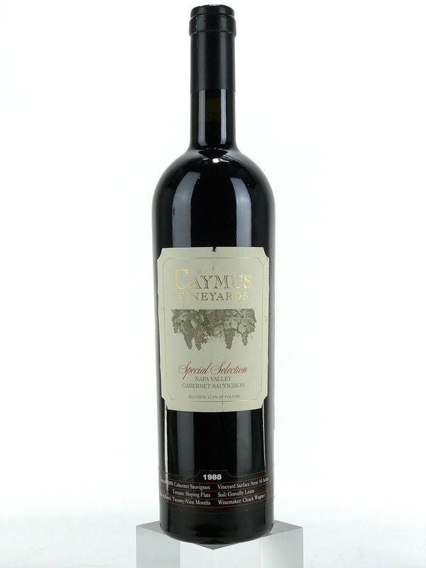 1988 Caymus, Special Selection Cabernet Sauvignon, Napa Valley, Bottle (750ml), [nicked label]