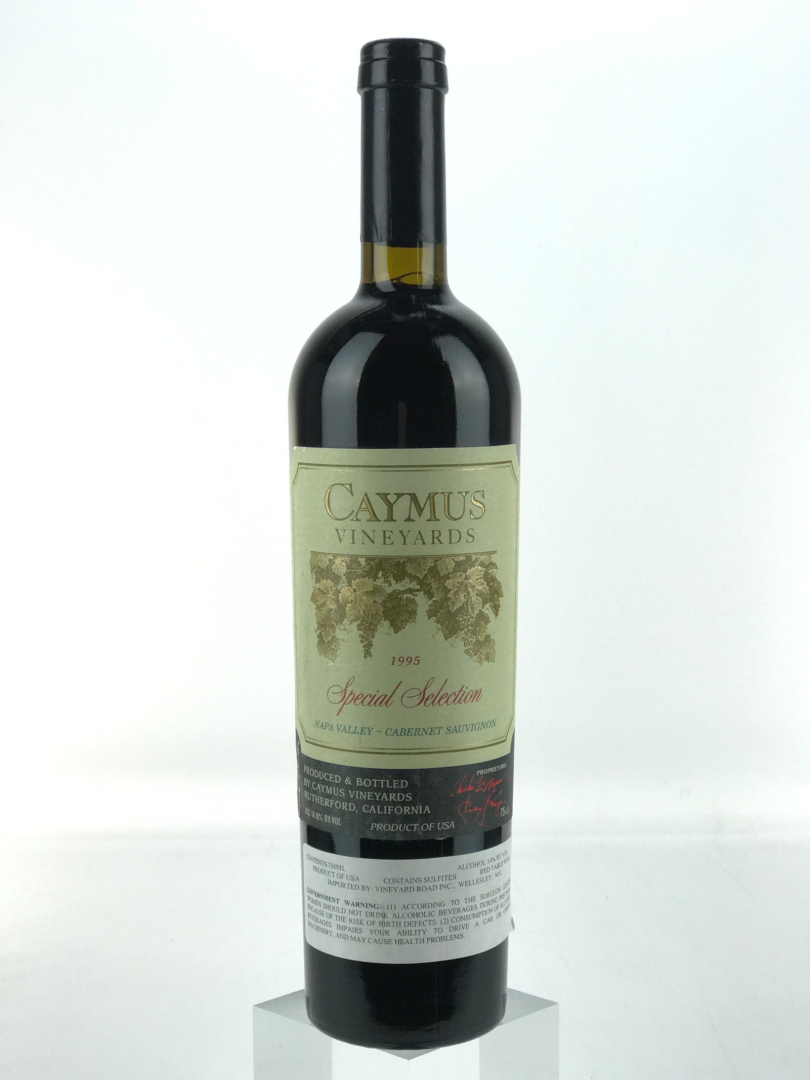 1995 Caymus, Special Selection Cabernet Sauvignon, Napa Valley, Bottle