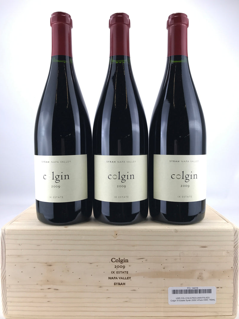 2009 Colgin Cellars, IX Estate Syrah, Napa Valley, Case of 3 Btls