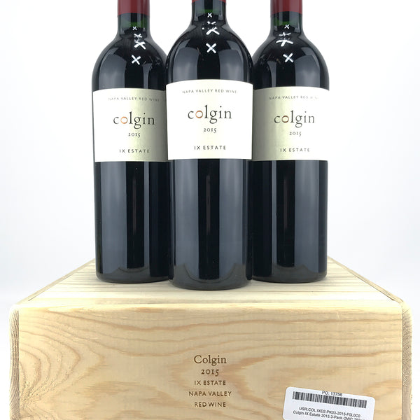 2015 Colgin Cellars, IX Estate Red, Napa Valley, Case of 3 Btls