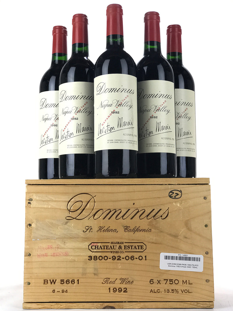 1992 Dominus Estate, Christian Moueix, Napa Valley, Case of 1992 Dominus Estate, Christian Moueix, Napa Valley, Case of