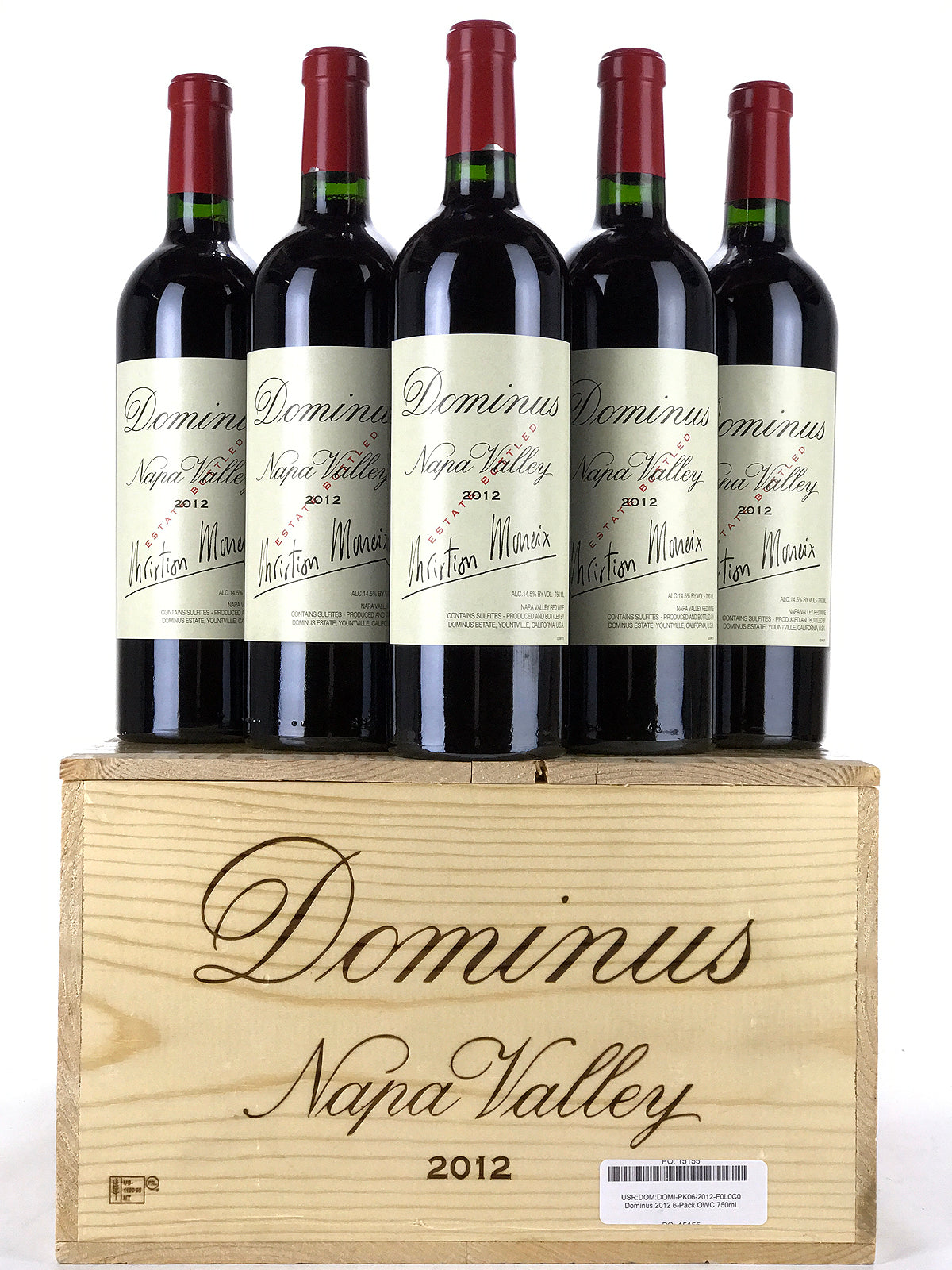 2012 Dominus Estate, Christian Moueix, Napa Valley, Case of 6 btls