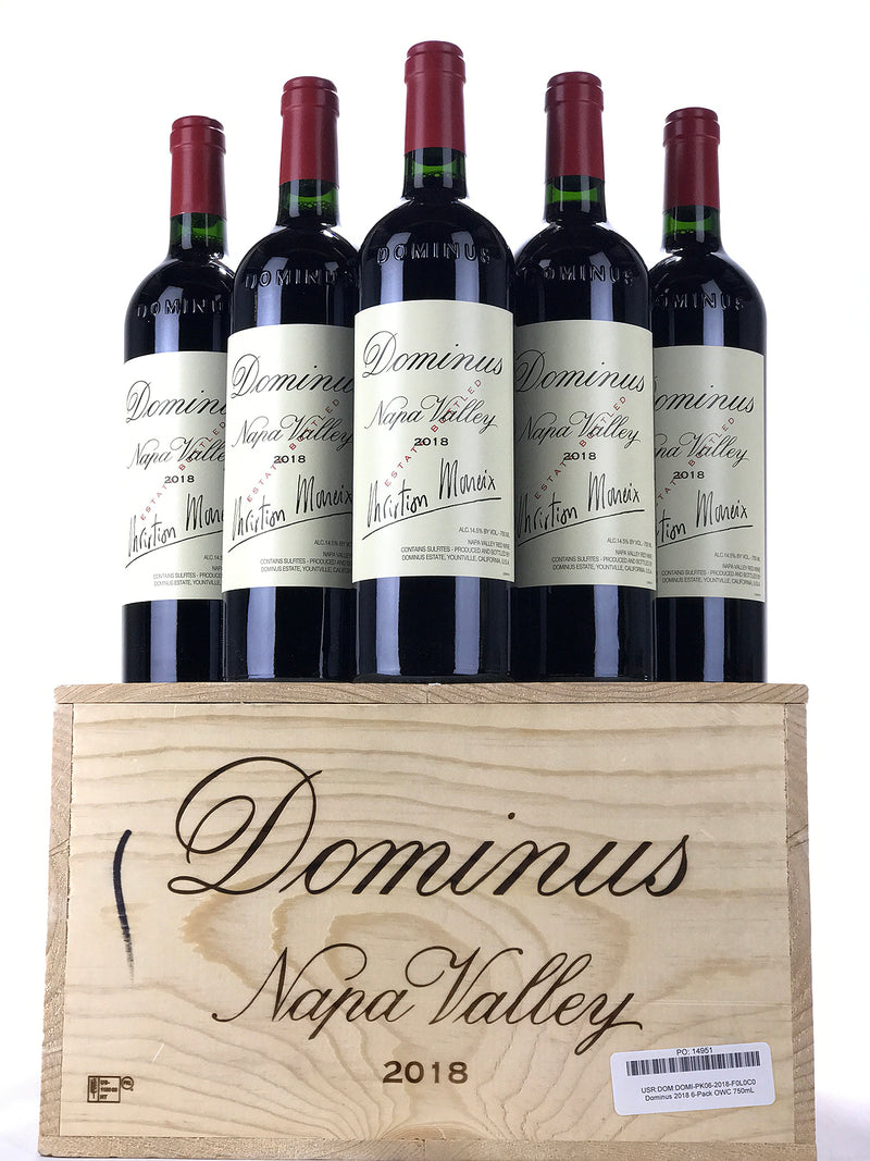 2018 Dominus Estate, Christian Moueix, Napa Valley, Case of 6 btls