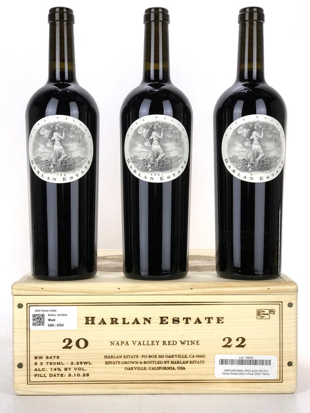 2022 Harlan Estate, Napa Valley, Case of 3 Btls