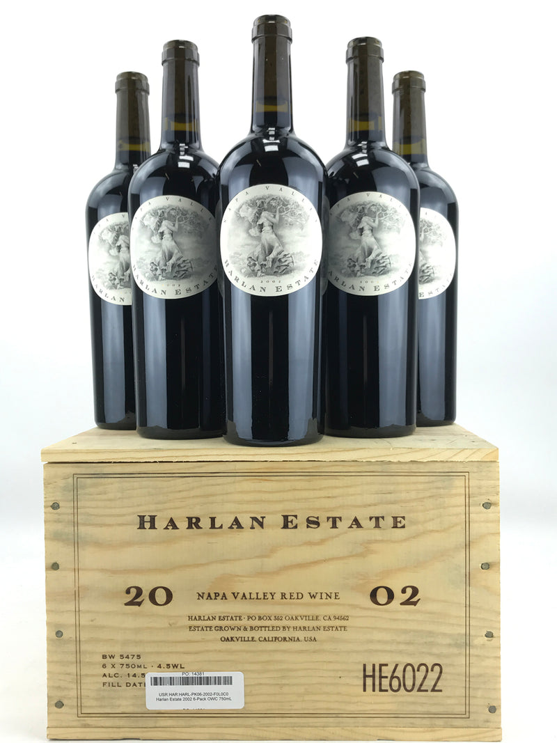 2002 Harlan Estate Napa Valley Case Of 6 Btls Grand Cru Liquid Assets