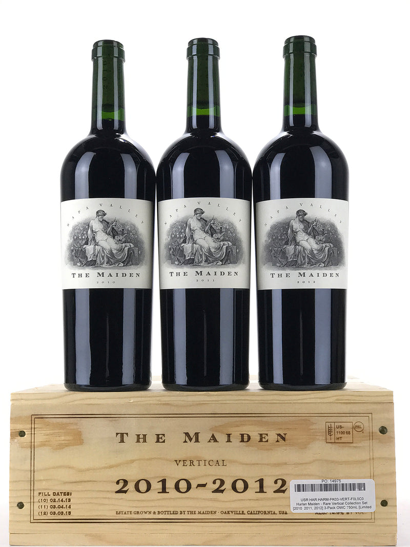 Harlan Estate, The Maiden, Napa Valley, Rare Vertical Collection Limited Release [2010, 2011, 2012], Case of 3 Btls