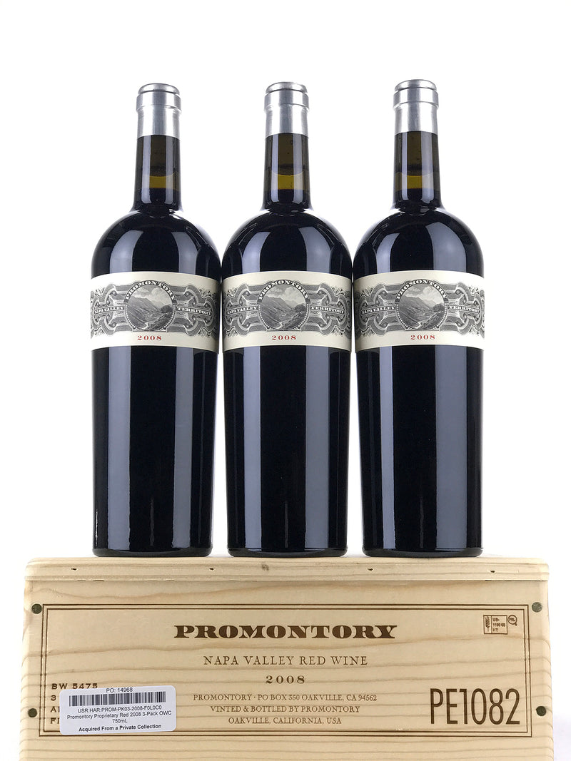 2008 Promontory, Napa Valley [Rare First Vintage], Case of 3 Btls