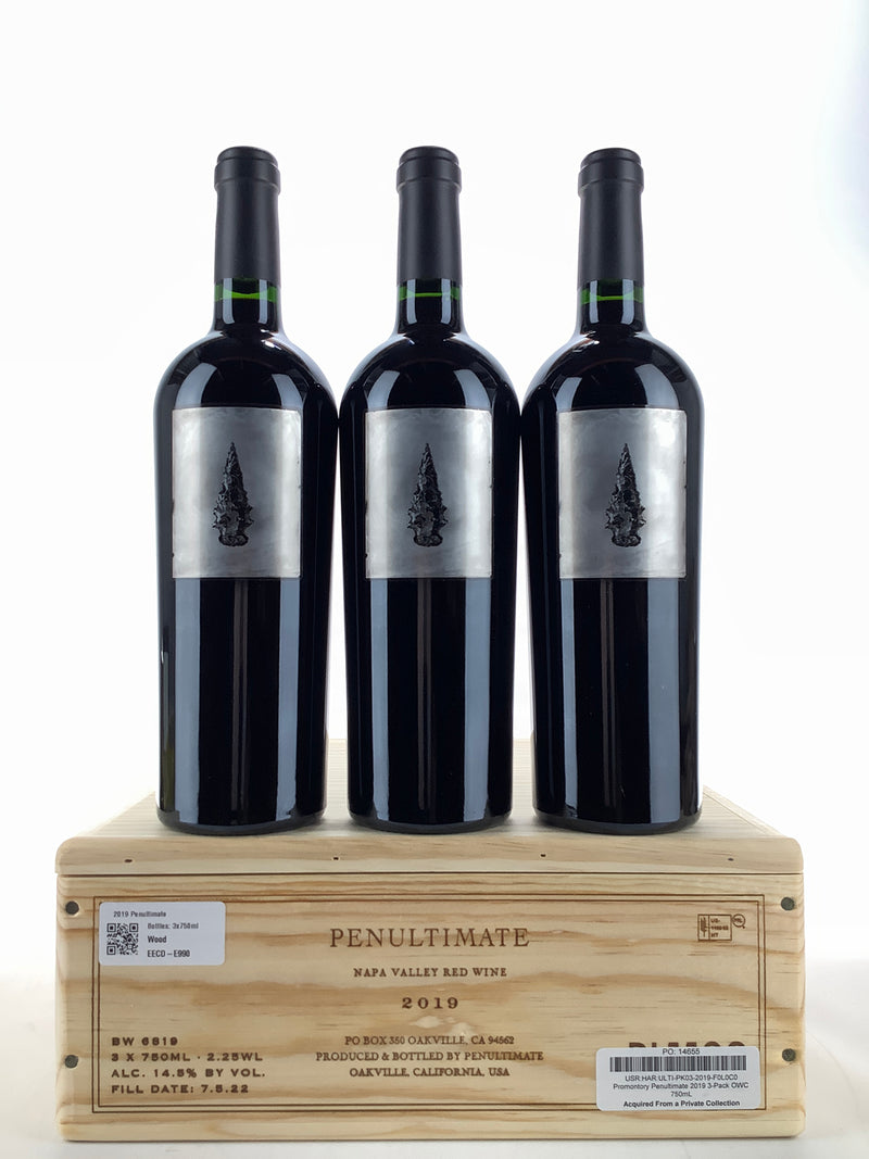 2019 Promontory Penultimate Napa Valley Case Of 3 Btls Grand Cru Liquid Assets