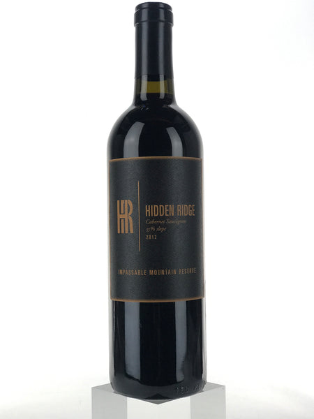 2012 Hidden Ridge Cabernet Sauvignon, Impassable Mountain Reserve, Bot