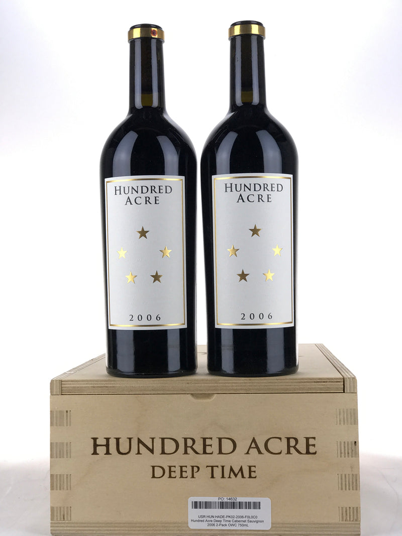 2006 Hundred Acre, Deep Time, Napa Valley, Case of 2 Btls