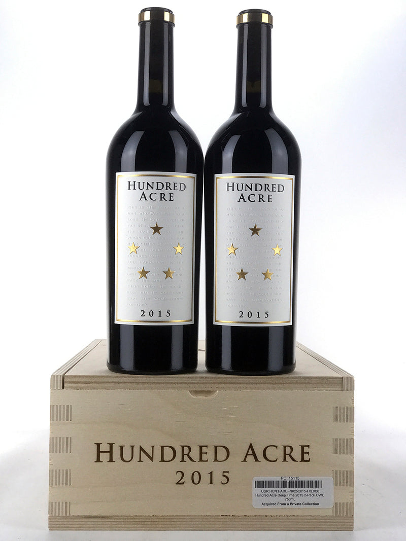 2015 Hundred Acre, Deep Time, Napa Valley, Case of 2 Btls