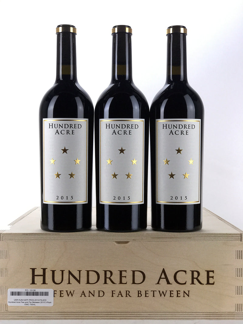 2015 Hundred Acre, Few and Far Between, Napa Valley, Case of 3 Btls