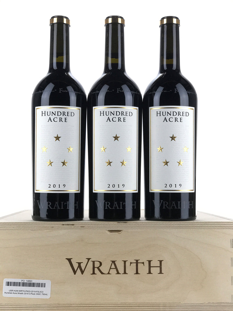 2019 Hundred Acre, Wraith, Napa Valley, Case of 3 Btls