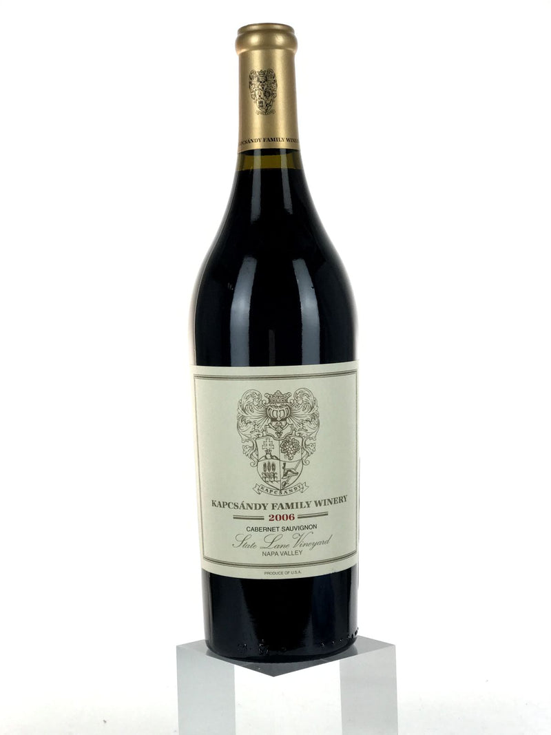 2006 Kapcsandy Family Winery, State Lane Vineyard Grand Vin Cabernet Sauvignon, Yountville, Bottle (750ml)