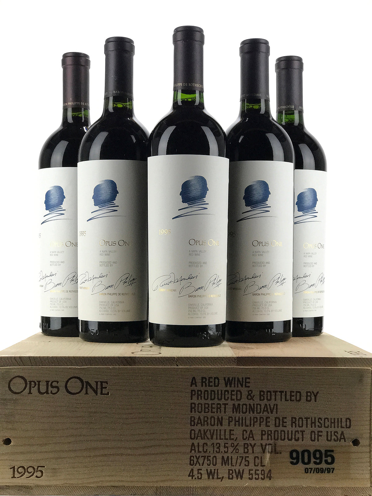 1995 Opus One, Napa Valley, Case of 6 btls – Grand Cru Liquid Assets