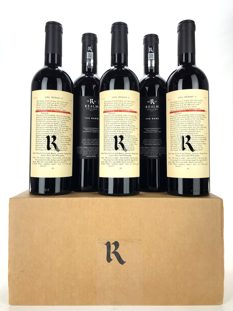 2021 Realm Cellars, The Bard, Napa Valley, Case of 6 btls