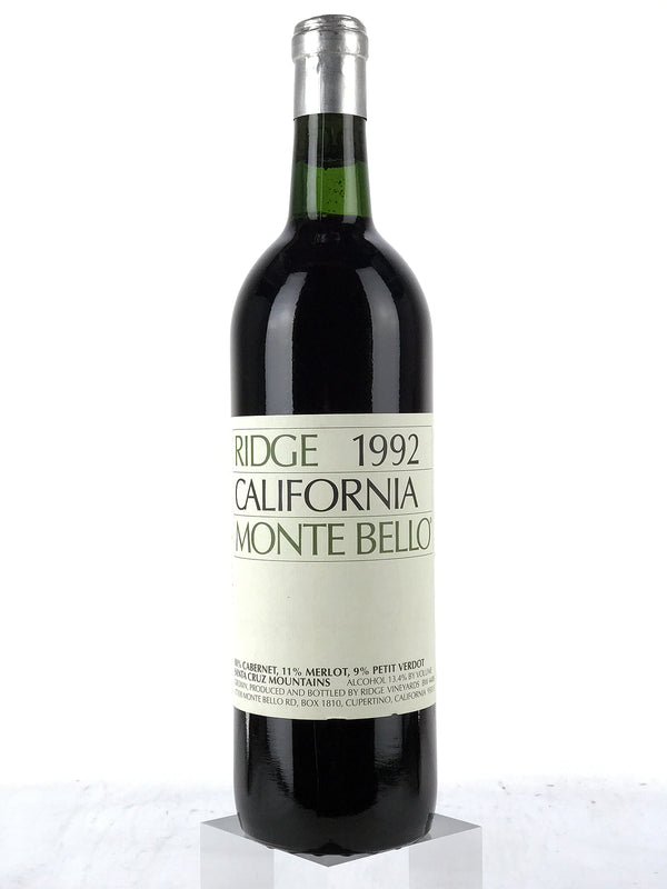 1992 Ridge, California Monte Bello, Santa Cruz Mountains, Bottle (750ml)