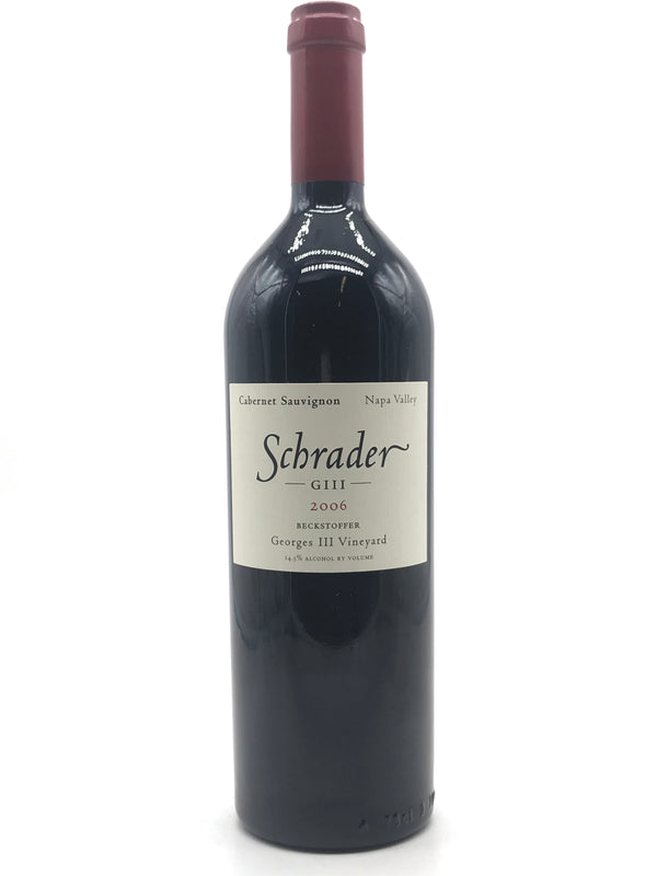 2006 Schrader, GIII Beckstoffer Georges III Vineyard Cabernet Sauvignon, Rutherford, Bottle (750ml)