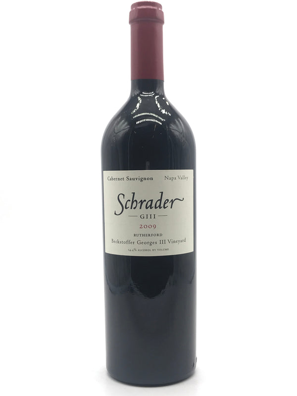 2009 Schrader, GIII Beckstoffer Georges III Vineyard Cabernet Sauvignon, Rutherford, Bottle (750ml)