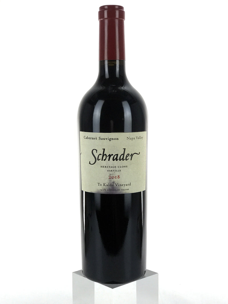 2018 Schrader Cellars, Heritage Clone To Kalon Vineyard Cabernet Sauvignon, Oakville, Bottle (750ml) [Soiled Label]