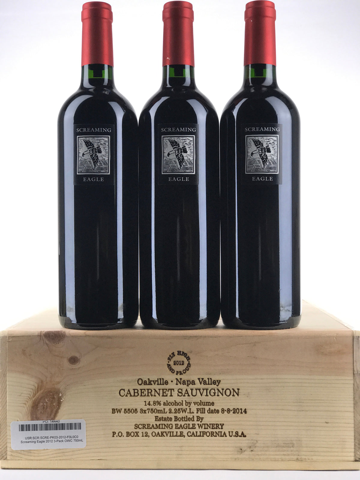 2012 Screaming Eagle, Cabernet Sauvignon, Napa Valley, Case of 3 Btls