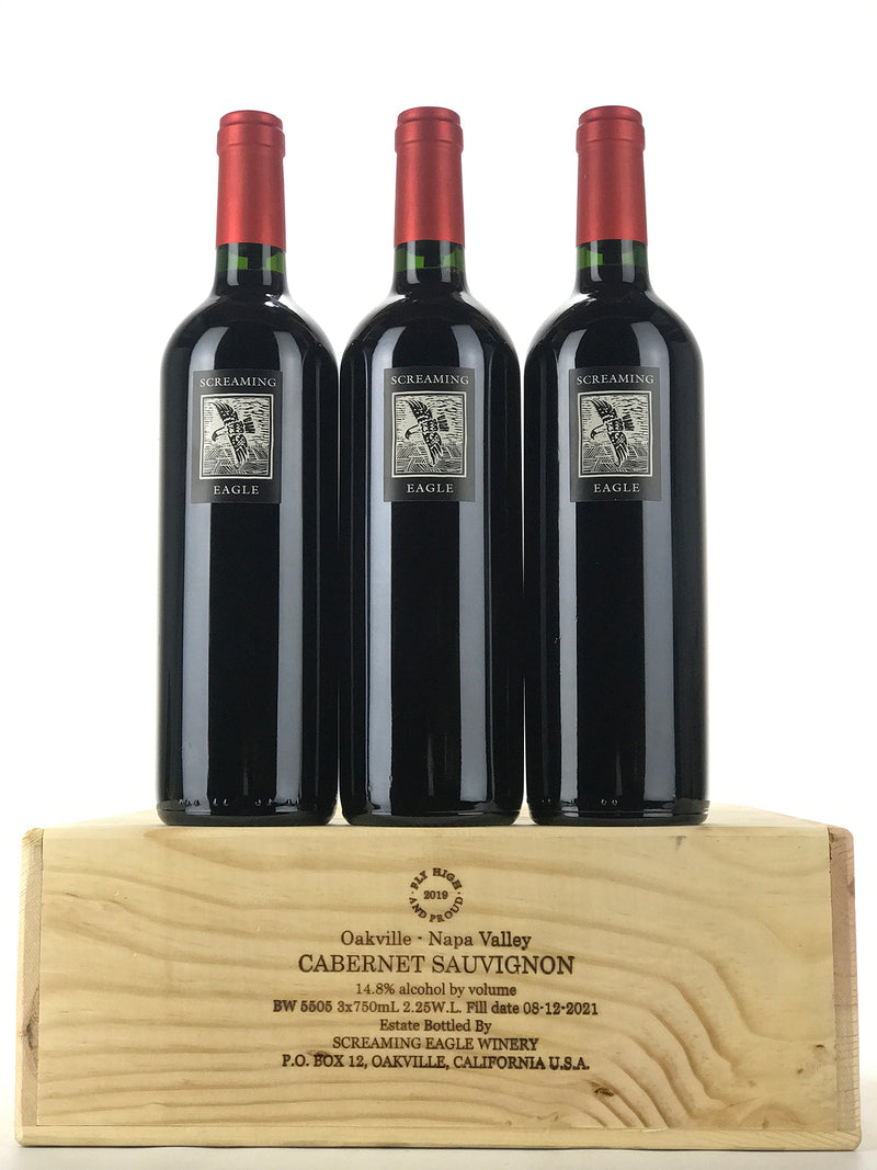 2019 Screaming Eagle, Cabernet Sauvignon, Napa Valley, Case of 3 Btls