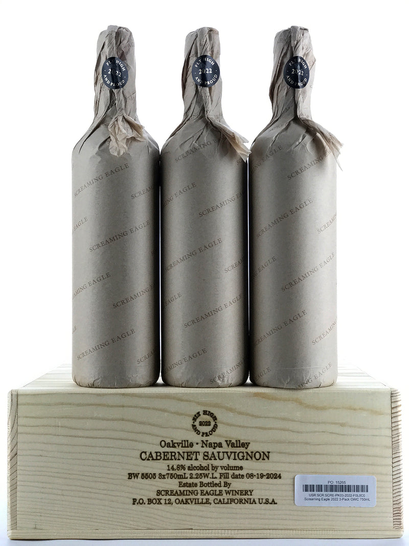2022 Screaming Eagle, Cabernet Sauvignon, Napa Valley, Case of 3 Btls