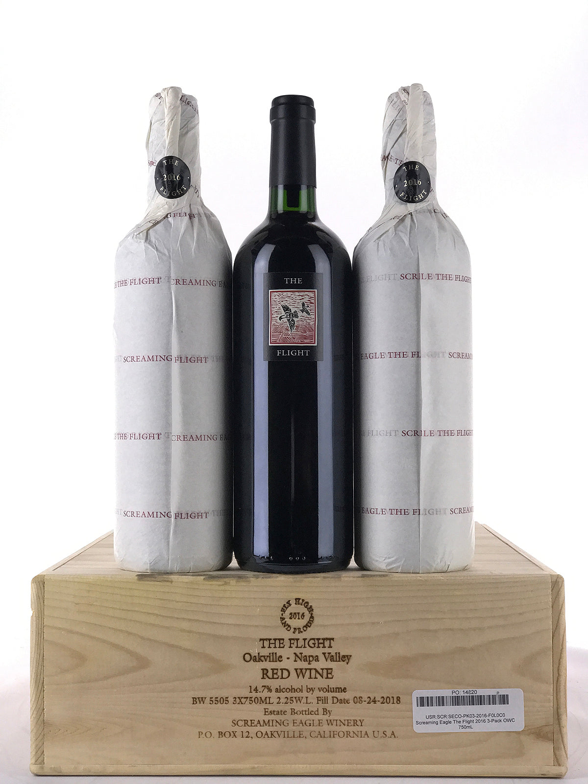2016 Screaming Eagle, The Flight, Oakville, Case of 3 Btls