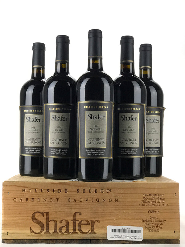 1994 Shafer, Hillside Select, Stags Leap District, Case of 6 btls