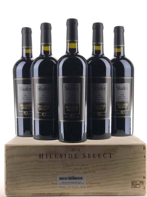 2018 Shafer, Hillside Select, Stags Leap District, Case of 6 btls