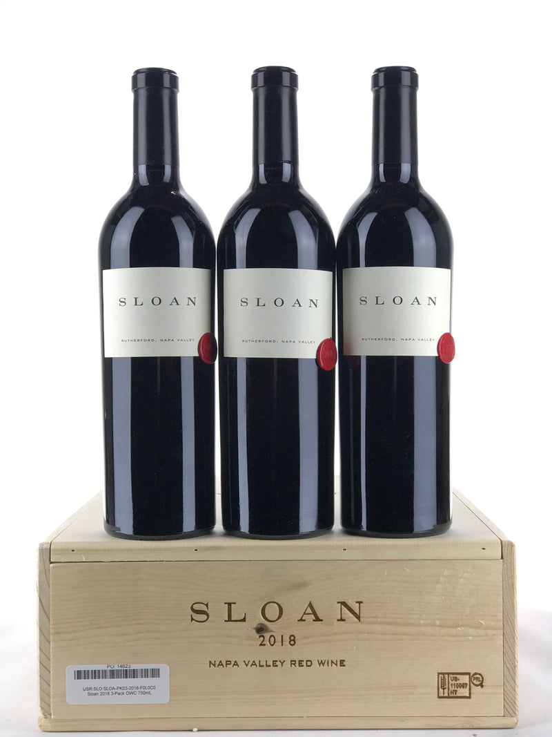 2018 Sloan, Proprietary Red, Rutherford, Case of 3 Btls