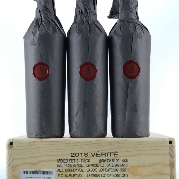 2018 Verite, Assortment Case [La Joie, La Muse, Le Desir], Sonoma Coun