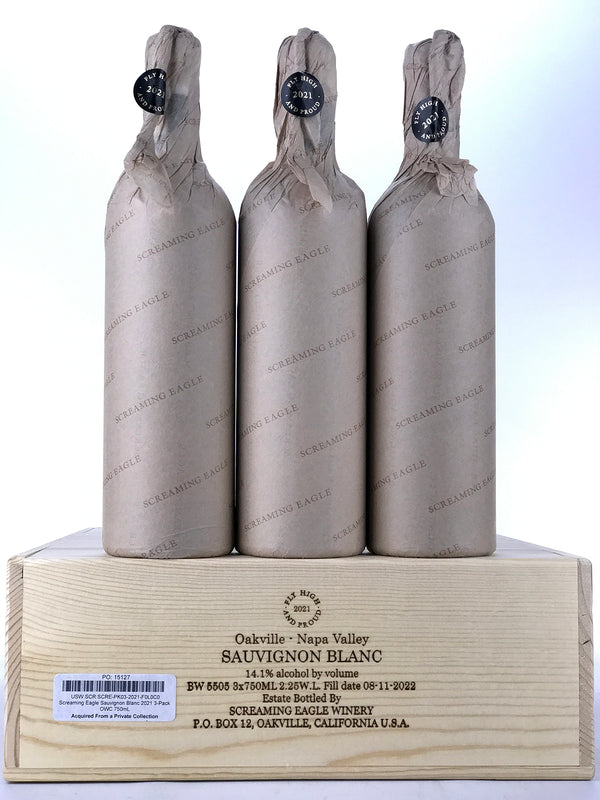 2021 Screaming Eagle, Sauvignon Blanc, Oakville, Case of 3 Btls