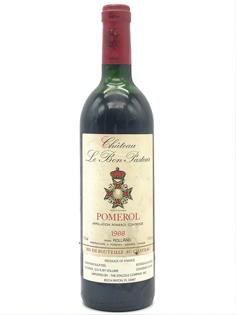 1988 Chateau Le Bon Pasteur, Pomerol, Bottle (750ml) [bin soiled label]