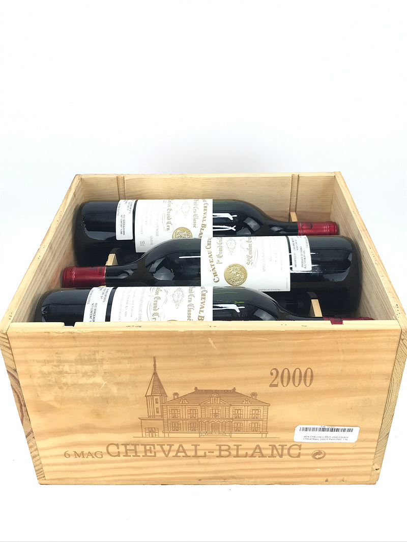 2000 Chateau Cheval Blanc, Saint-Emilion, Case of 6 Magnum