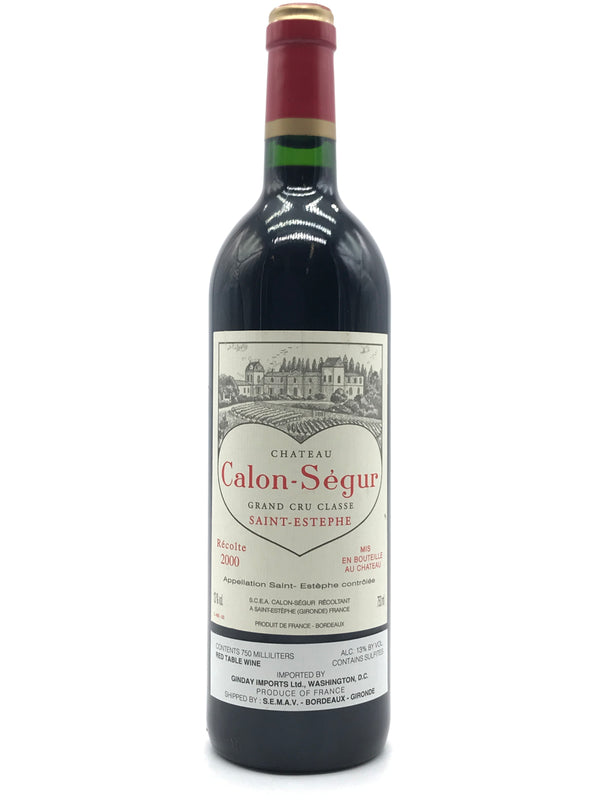 2000 Chateau Calon-Segur, Saint-Estephe, Bottle (750ml)